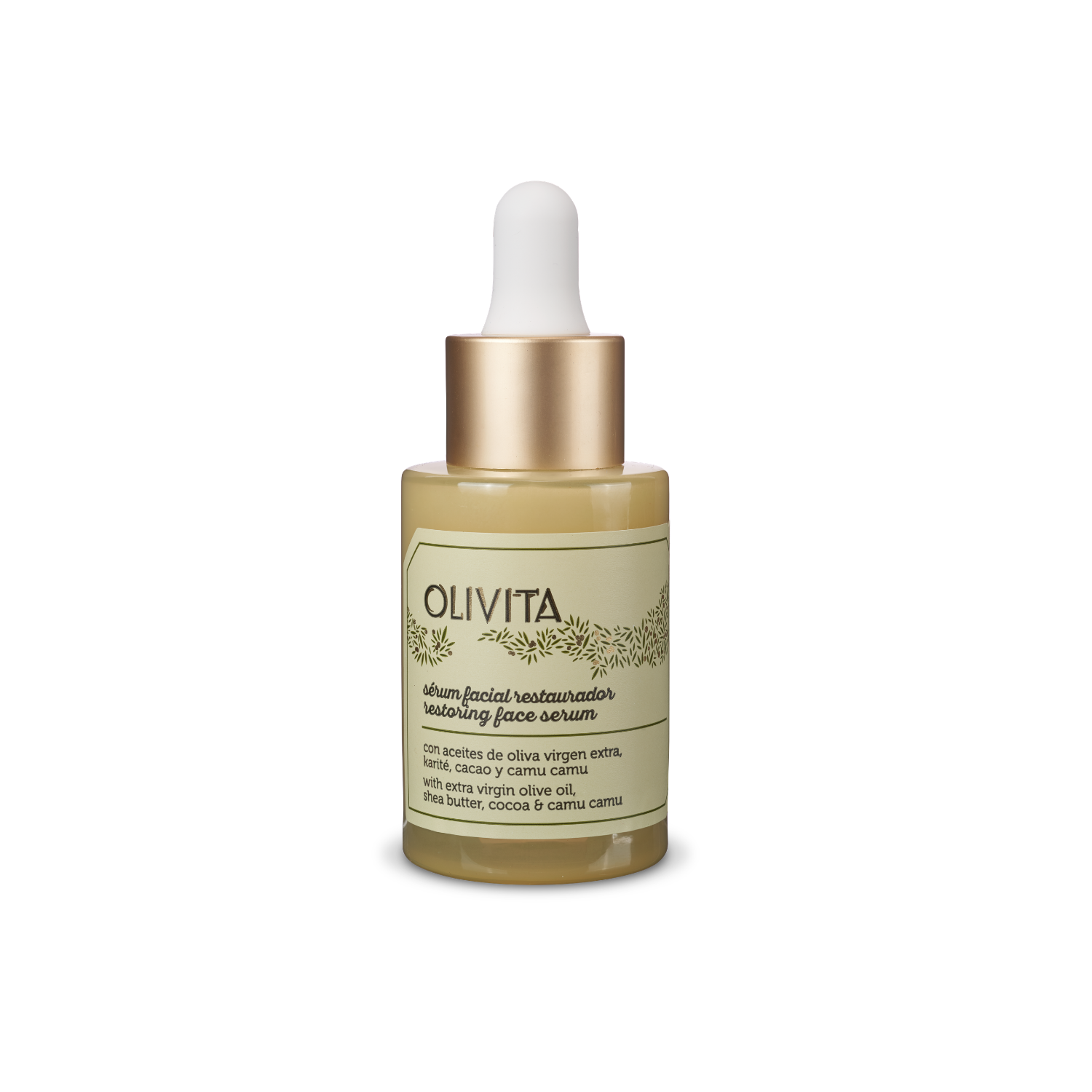 Naturalne Serum Naprawcze z Oliwy z Oliwek do Twarzy Olivita Ecocert 30ml